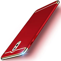 Coque Bumper Luxe Metal et Plastique Etui Housse M01 pour Samsung Galaxy J7 Plus Rouge