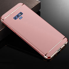 Coque Bumper Luxe Metal et Plastique Etui Housse M01 pour Samsung Galaxy Note 9 Or Rose