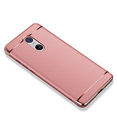 Coque Bumper Luxe Metal et Plastique Etui Housse M01 pour Xiaomi Redmi Note 4X High Edition Or Rose