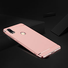 Coque Bumper Luxe Metal et Plastique Etui Housse M01 pour Xiaomi Redmi Note 7 Or Rose