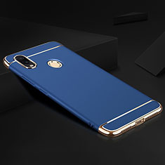Coque Bumper Luxe Metal et Plastique Etui Housse M01 pour Xiaomi Redmi Note 7 Pro Bleu
