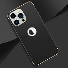 Coque Bumper Luxe Metal et Plastique Etui Housse M02 pour Apple iPhone 14 Pro Max Noir