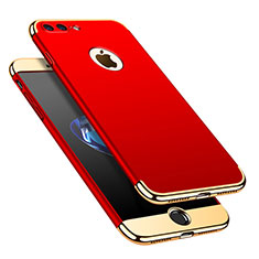 Coque Bumper Luxe Metal et Plastique Etui Housse M02 pour Apple iPhone 8 Plus Rouge