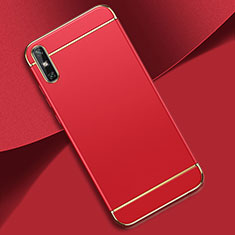 Coque Bumper Luxe Metal et Plastique Etui Housse M02 pour Huawei Enjoy 10e Rouge
