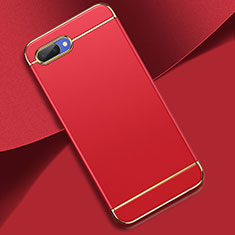 Coque Bumper Luxe Metal et Plastique Etui Housse M02 pour Oppo AX5 Rouge