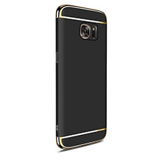 Coque Bumper Luxe Metal et Plastique Etui Housse M05 pour Samsung Galaxy S7 Edge G935F Noir