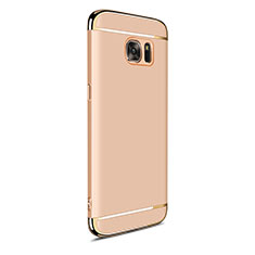 Coque Bumper Luxe Metal et Plastique Etui Housse M05 pour Samsung Galaxy S7 Edge G935F Or