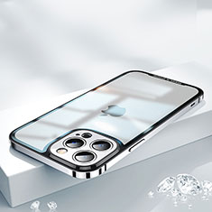 Coque Bumper Luxe Metal et Plastique Etui Housse QC2 pour Apple iPhone 12 Pro Argent