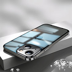 Coque Bumper Luxe Metal et Plastique Etui Housse QC2 pour Apple iPhone 14 Noir