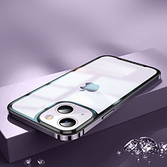 Coque Bumper Luxe Metal et Plastique Etui Housse QC2 pour Apple iPhone 14 Plus Violet