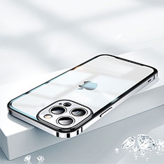Coque Bumper Luxe Metal et Plastique Etui Housse QC2 pour Apple iPhone 14 Pro Argent