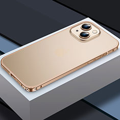 Coque Bumper Luxe Metal et Plastique Etui Housse QC3 pour Apple iPhone 13 Or