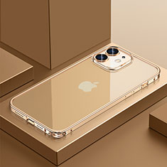 Coque Bumper Luxe Metal et Plastique Etui Housse QC4 pour Apple iPhone 12 Or