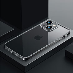 Coque Bumper Luxe Metal et Plastique Etui Housse QC4 pour Apple iPhone 14 Plus Noir