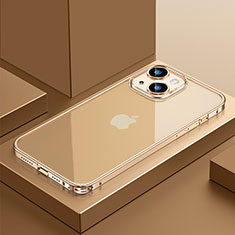 Coque Bumper Luxe Metal et Plastique Etui Housse QC4 pour Apple iPhone 14 Plus Or