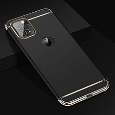Coque Bumper Luxe Metal et Plastique Etui Housse T01 pour Apple iPhone 11 Pro Max Noir