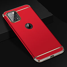 Coque Bumper Luxe Metal et Plastique Etui Housse T01 pour Apple iPhone 11 Pro Max Rouge