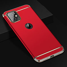 Coque Bumper Luxe Metal et Plastique Etui Housse T01 pour Apple iPhone 11 Rouge