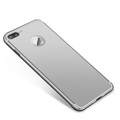 Coque Bumper Luxe Metal et Plastique Etui Housse T01 pour Apple iPhone 8 Plus Argent