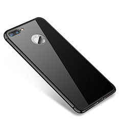 Coque Bumper Luxe Metal et Plastique Etui Housse T01 pour Apple iPhone 8 Plus Noir