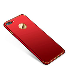 Coque Bumper Luxe Metal et Plastique Etui Housse T01 pour Apple iPhone 8 Plus Rouge