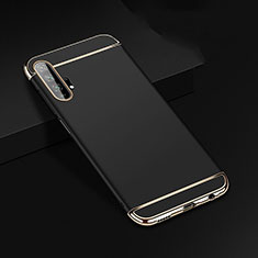 Coque Bumper Luxe Metal et Plastique Etui Housse T01 pour Huawei Honor 20 Pro Noir