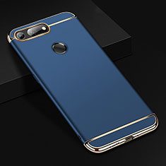 Coque Bumper Luxe Metal et Plastique Etui Housse T01 pour Huawei Honor V20 Bleu