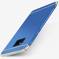Coque Bumper Luxe Metal et Plastique Etui Housse T01 pour Huawei Mate 20 Pro Bleu