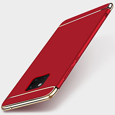 Coque Bumper Luxe Metal et Plastique Etui Housse T01 pour Huawei Mate 20 Pro Rouge