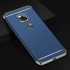 Coque Bumper Luxe Metal et Plastique Etui Housse T01 pour Huawei Mate 20 X 5G Bleu