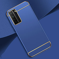 Coque Bumper Luxe Metal et Plastique Etui Housse T01 pour Huawei Nova 7 SE 5G Bleu