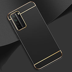 Coque Bumper Luxe Metal et Plastique Etui Housse T01 pour Huawei Nova 7 SE 5G Noir