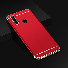 Coque Bumper Luxe Metal et Plastique Etui Housse T01 pour Huawei P20 Lite (2019) Rouge