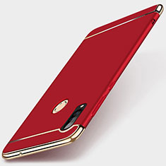 Coque Bumper Luxe Metal et Plastique Etui Housse T01 pour Huawei P30 Lite New Edition Rouge