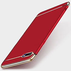 Coque Bumper Luxe Metal et Plastique Etui Housse T01 pour Oppo K1 Rouge