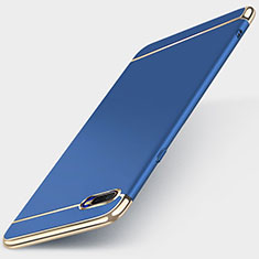 Coque Bumper Luxe Metal et Plastique Etui Housse T01 pour Oppo RX17 Neo Bleu