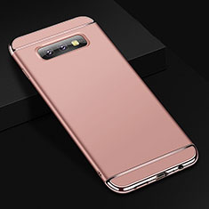 Coque Bumper Luxe Metal et Plastique Etui Housse T01 pour Samsung Galaxy S10e Or Rose