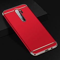 Coque Bumper Luxe Metal et Plastique Etui Housse T01 pour Xiaomi Redmi Note 8 Pro Rouge