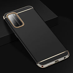 Coque Bumper Luxe Metal et Plastique Etui Housse T02 pour Huawei P40 Lite 5G Noir