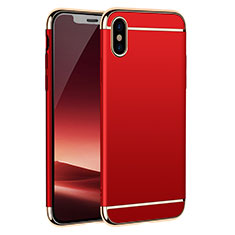 Coque Bumper Luxe Metal et Plastique M01 pour Apple iPhone X Rouge