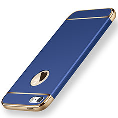 Coque Bumper Luxe Metal et Plastique pour Apple iPhone 5 Bleu