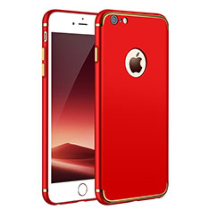Coque Bumper Luxe Metal et Plastique pour Apple iPhone 6 Plus Rouge