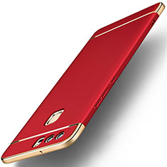 Coque Bumper Luxe Metal et Plastique pour Huawei P9 Rouge