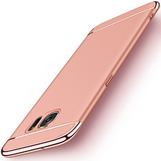 Coque Bumper Luxe Metal et Plastique pour Samsung Galaxy S7 Edge G935F Or Rose