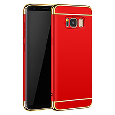 Coque Bumper Luxe Metal et Plastique pour Samsung Galaxy S8 Plus Rouge