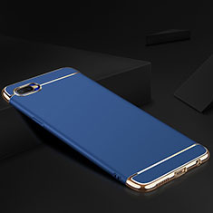 Coque Bumper Luxe Metal et Silicone Etui Housse M02 pour Oppo K1 Bleu