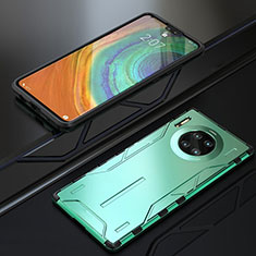 Coque Bumper Luxe Metal et Silicone Etui Housse T01 pour Huawei Mate 30 Pro 5G Vert