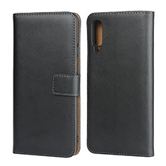 Coque Clapet Portefeuille Livre Cuir pour Samsung Galaxy A50 Noir