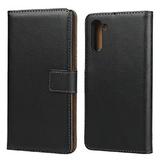 Coque Clapet Portefeuille Livre Cuir pour Samsung Galaxy Note 10 Noir
