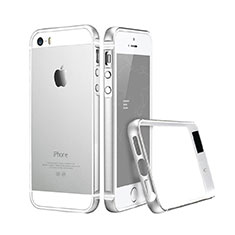 Coque Contour Luxe Aluminum Metal pour Apple iPhone 5 Argent